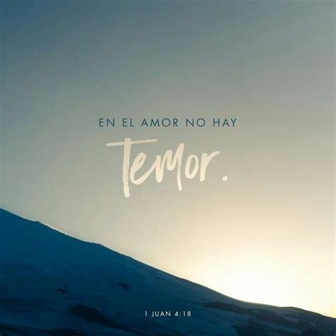 En El Amor No Hay Temor Sino Que El Perfecto Amor Echa Fuera El Temor