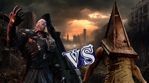 Nemesis vs Pyramid Head by SomeAussieGuy08 on DeviantArt