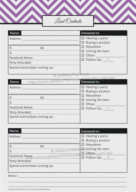 Sales Lead Form Template Sheet Personal Information Forms Client inside Sales Lead Template Word ...