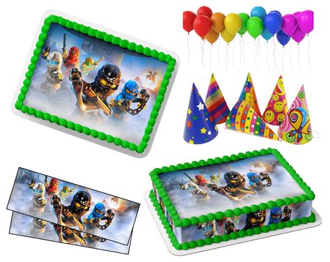 Op Atek Na Tort Lego Ninjago Boki I Napis Allegro Pl