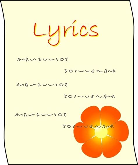 Lyrics Vectors Free Download Graphic Art Designs