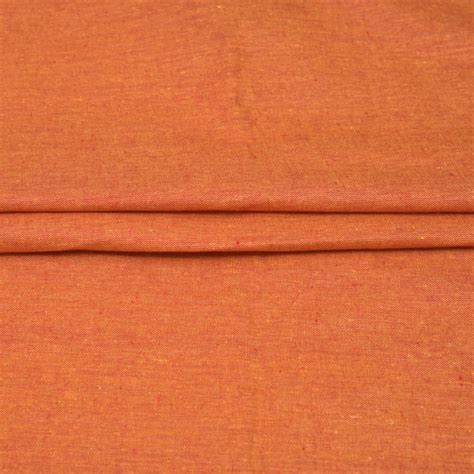 Buy Shirt Fabric Orange Plain Cotton Flex Fabric for Best Price ...