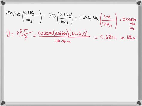 Solved Henry S Law Constant K Of Co2 In Water At 20Â°c Is 3 0 Ã— 10 2 Mol LÂ·atm Calculate