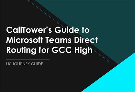 Calltowers Guide To Microsoft Teams Direct Routing For Gcc High