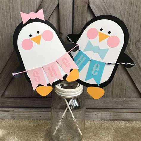 Penguin Centerpiece Etsy