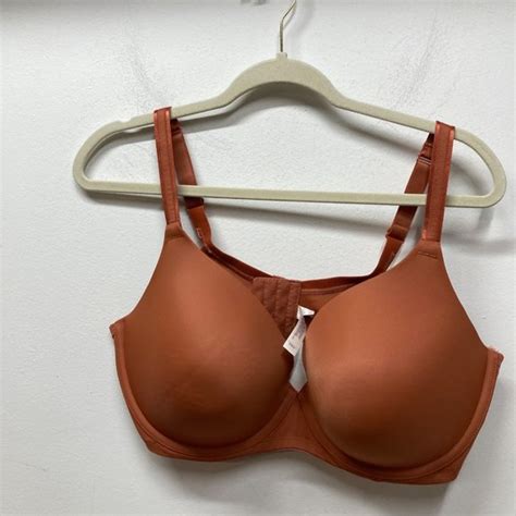 Cacique Intimates And Sleepwear Cacique Plunge Push Up Orange Bra 42ddd Poshmark