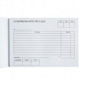 Formulario De Comprobante De Caja Papeleria Rm