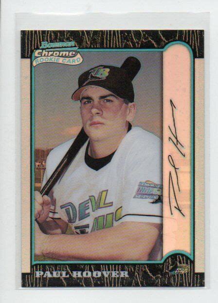 Paul Hoover Bowman Chrome Refractor St Tampa Bay Devil Rays