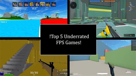 Roblox Top Most Underrated Fps Games Youtube