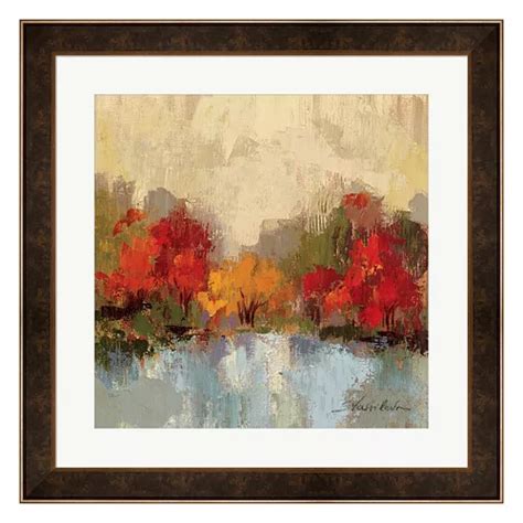 Metaverse Art Fall Riverside I Framed Wall Art