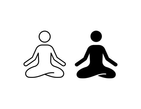 Yoga Meditation Vector Icon 7126698 Vector Art At Vecteezy