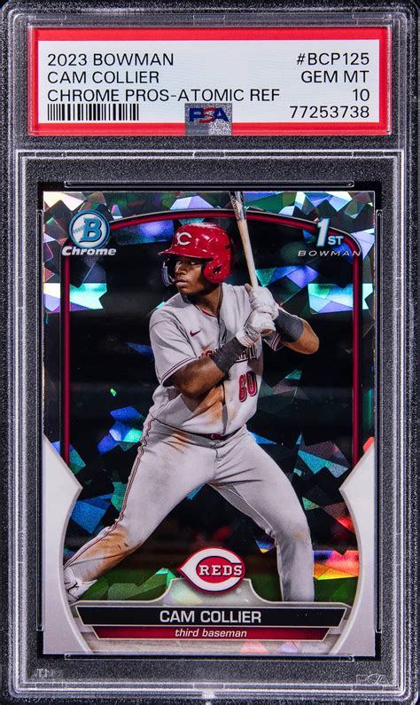 Cam Collier Bowman Bcp Chrome Prospects Atomic Refractor