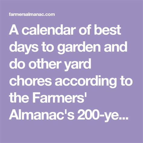 Planting By The Moon Farmers Almanac Farmers Almanac Planting