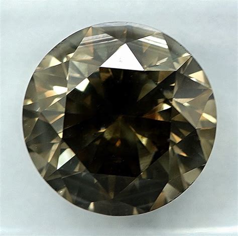 Diamond 4 11 Ct Brilliant Natural Fancy Brownish Grayish Yellow