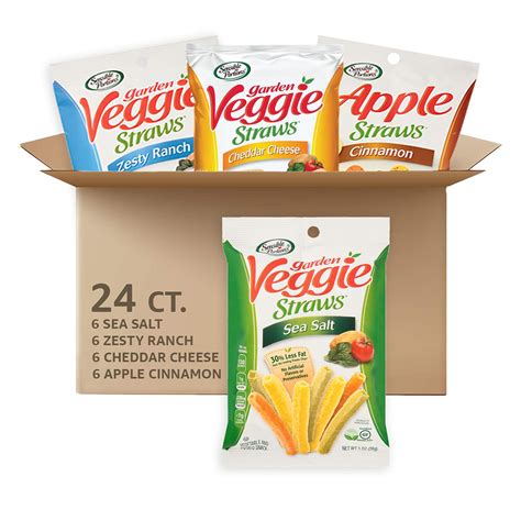 Sensible Portions Veggie Straws Snack Size Variety Pack Sea Salt