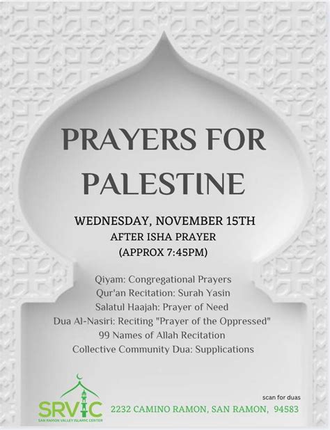 Prayers For Palestine SRVIC