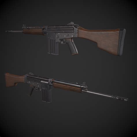 FN Fal Model TurboSquid 1739593