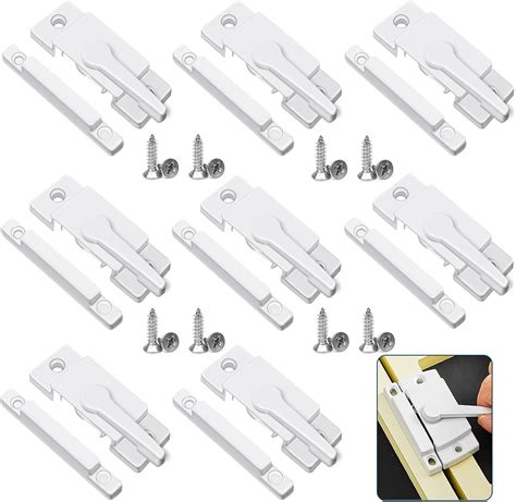 Sliding Window Sash Locks White ZUONAI 8 Pack Cam Sash Locks For Double