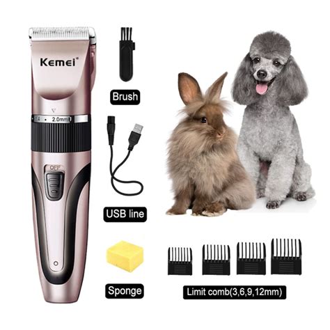 M Quina Rasuradora El Ctrica Para Mascotas Pet Clipper Kemei