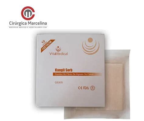 Curativo de Fibras de Alginato de Cálcio 1010 Kangli Sorb VitaMedical