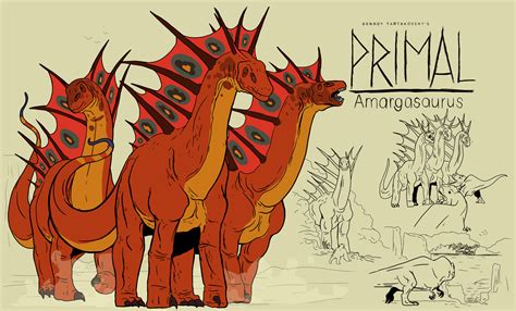 Genndy tartakovsky primal Amargasaurus style by LilburgerD4 on DeviantArt