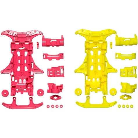 Tamiya Mini Wd Limited Series Vs Fluorescent Color Chassis Set