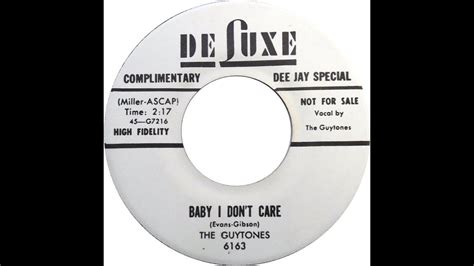 The Guytones Baby I Don T Care 1958 UT YouTube