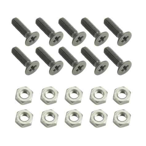 Sonoplay Lot de 10 vis à tête cruciforme M3 x 10 mm avec écrou en