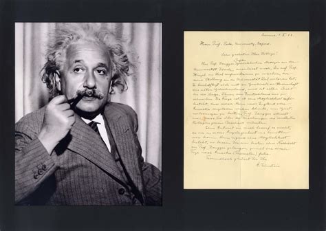 Albert Einstein autograph letter signed & mounted