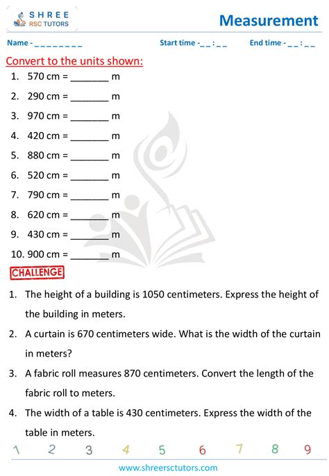 Measure In Centimeter Worksheets For Grade 3 Maths Shree Rsc Tutors