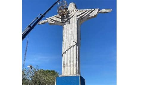 Prefeitura De Porto Ferreira Inicia A Revitaliza O Da Imagem Do Cristo