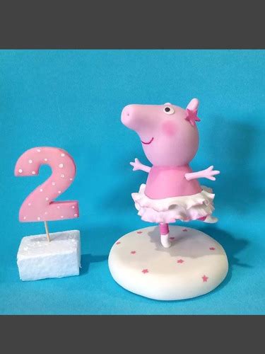 Peppa Pig Adorno Para Torta Porcelana Fría MercadoLibre