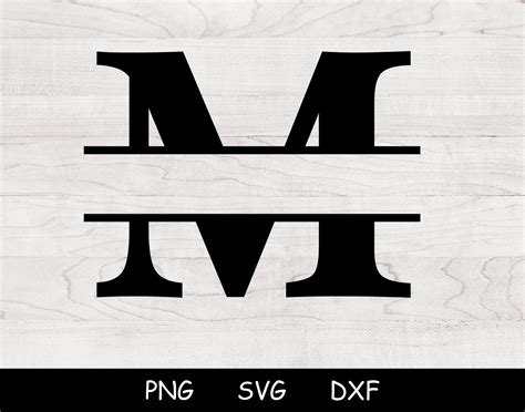 Split Monogram Svg Split Monogram Font Bundle Split Letter Svg