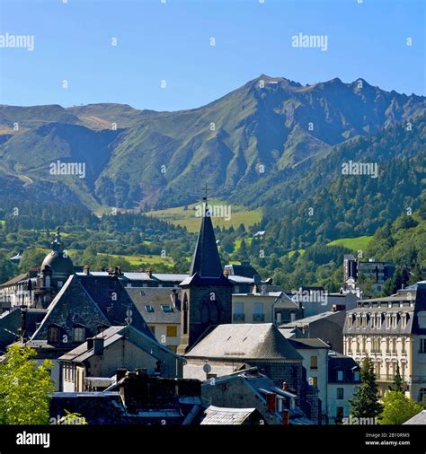 Mont Dore village, Parc Naturel Regional des Volcans d'Auvergne, Auvergne Volcanoes Regional ...