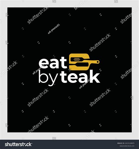 Love Eat Logo Cafe Restaurant Emblem Stock Vector Royalty Free