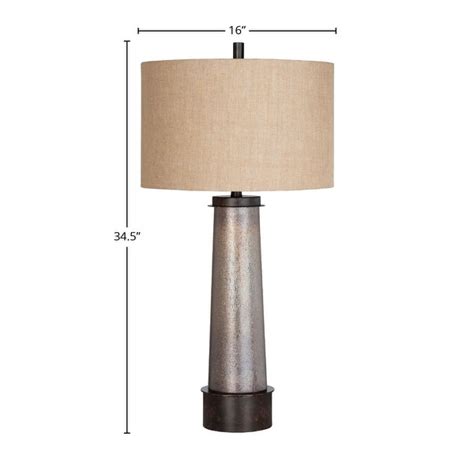 Rhodes 35 Table Lamp With Burlap Drum Shade Bronze Set Of 2 Bed Bath And Beyond 39675997