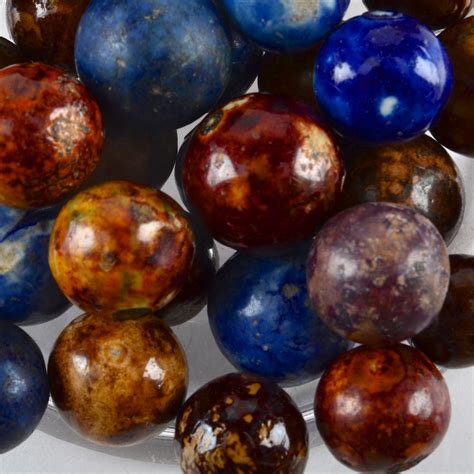 Large Collection Of Bennington Marbles Ebth