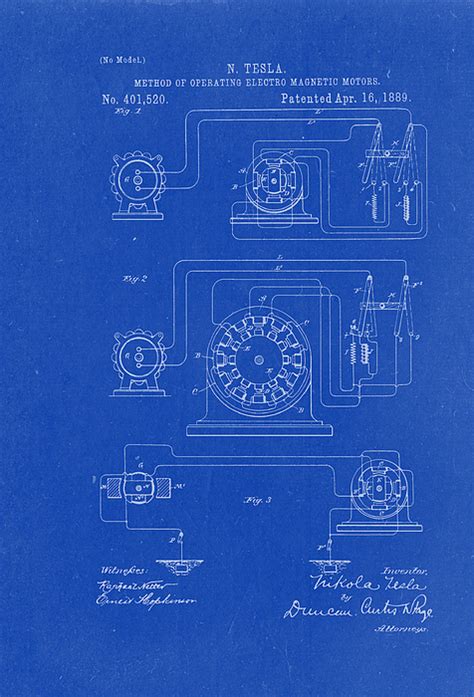 Method Of Operating Electric Magnetic Motors Nikola Tesla Patent