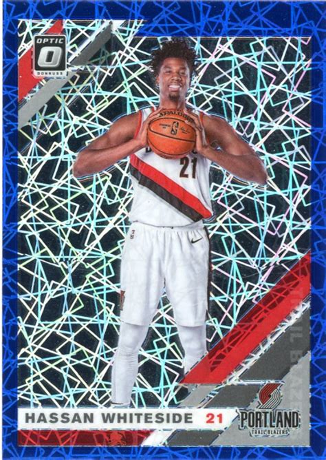 Donruss Optic Blue Velocity Hassan Whiteside Trail Blazers