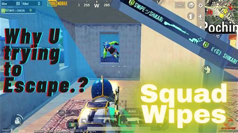 Squad Wipe In Pochinki Squad Wipe Game Play PUBG MOBILE YouTube