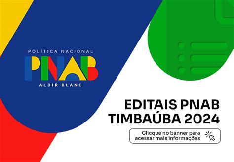 PNAB Política Nacional Aldir Blanc 2024 Prefeitura Municipal de