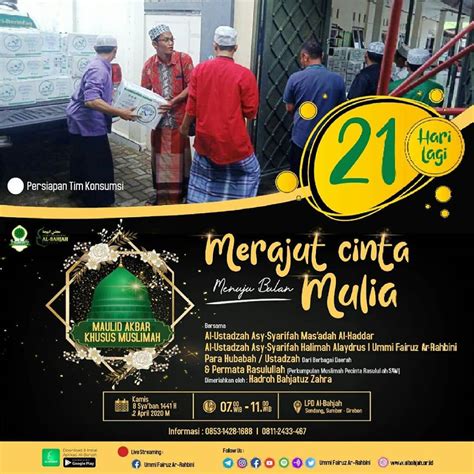 21 Hari Lagi Maulid Akbar Khusus Muslimah Merajut Cinta Menuju