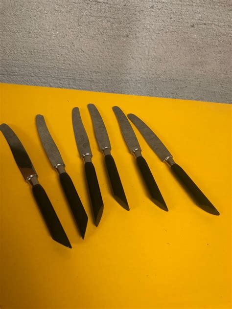 Retro Sex Svarta Fruktknivar M K P Fr N Cheriminou P Tradera