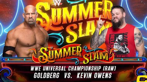 Kevin Owens Vs Goldberg Universal Championship Match Fastlane 2017