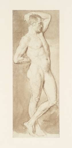 Study For The Wellington Shield A Standing Nude Male Figure Thomas