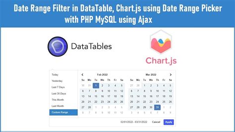 Date Range Filter In Datatables Chart Js Using Date Range Picker With