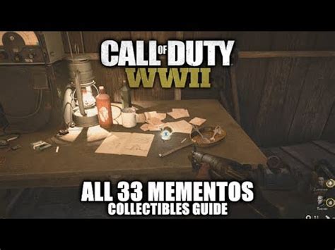 Call Of Duty Ww All Mementos Collectibles Guide Pieces Of