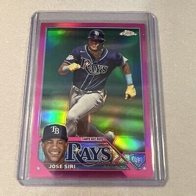 2023 Topps Chrome Update Jose Siri Pink Refractor Tampa Bay Rays USC132