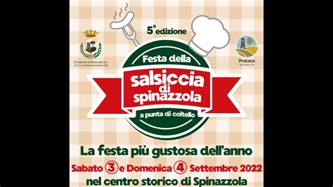 Edizione Festa Della Salsiccia Spinazzola Centro Storico Youtube