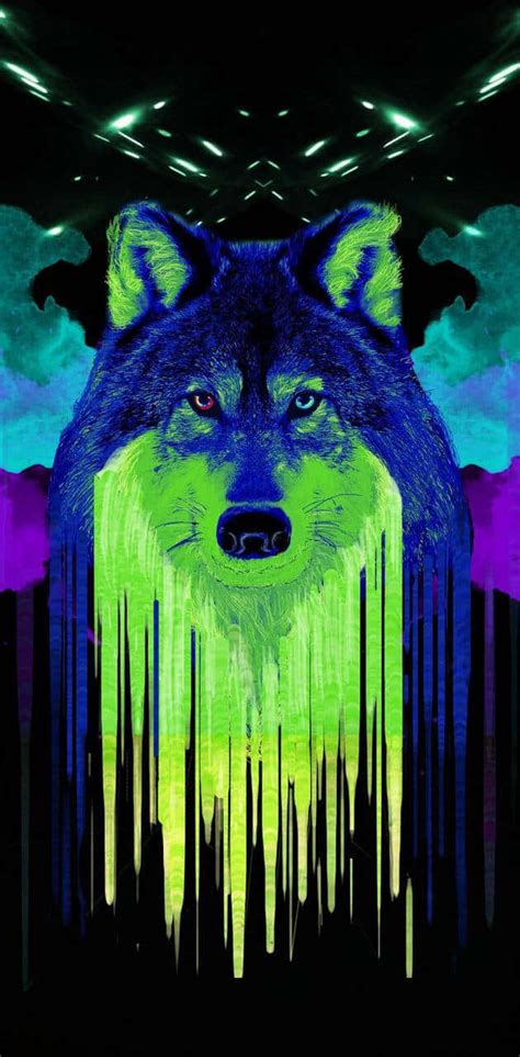 100 Rainbow Wolf Wallpapers